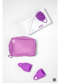 Набор из 2 лиловых менструальных чаш Tulip - Lola Games - купить с доставкой в Новосибирске