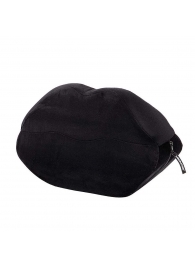 Черная микрофибровая подушка для любви Kiss Wedge - Liberator - купить с доставкой в Новосибирске
