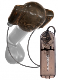 Дымчатый вибростимулятор головки пениса Dual Vibrating Head Teaser - Pipedream - в Новосибирске купить с доставкой