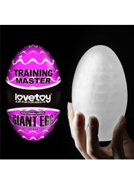 Мастурбатор-яйцо Giant Egg Grind Ripples Edition - Lovetoy - в Новосибирске купить с доставкой