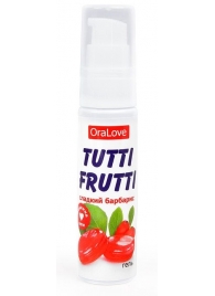 Гель-смазка Tutti-frutti со вкусом барбариса - 30 гр. - Биоритм - купить с доставкой в Новосибирске