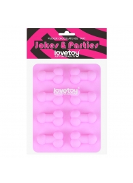 Розовая формочка для льда и шоколада Pecker Chocolate/Ice Tray - Lovetoy - купить с доставкой #SOTBIT_REGIONS_UF_V_REGION_NAME#