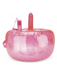 Розовая надувная подушка для секса в вибратором - Lux Fetish - купить с доставкой в Новосибирске