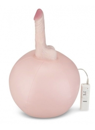 Надувной секс-мяч с реалистичным вибратором - Lux Fetish - купить с доставкой в Новосибирске