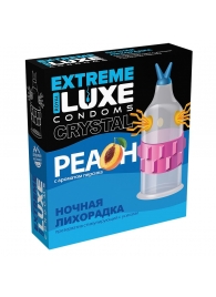 Стимулирующий презерватив  Ночная лихорадка  с ароматом персика - 1 шт. - Luxe - купить с доставкой в Новосибирске
