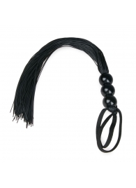 Черная силиконовая плеть Silicone Whip - 32 см. - Easy toys - купить с доставкой в Новосибирске