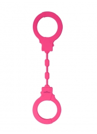 Розовые силиконовые наручники - Le Frivole - купить с доставкой в Новосибирске