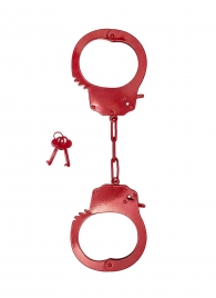 Красные стальные наручники - Le Frivole - купить с доставкой в Новосибирске