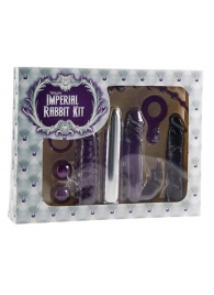 Набор фиолетовых стимуляторов Imperial Rabbit Kit - Toy Joy - купить с доставкой в Новосибирске