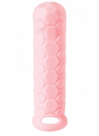 Розовый фаллоудлинитель Homme Long - 15,5 см. - Lola toys - в Новосибирске купить с доставкой