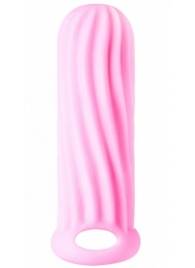 Розовый фаллоудлинитель Homme Wide - 13 см. - Lola toys - в Новосибирске купить с доставкой
