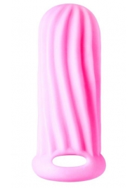 Розовый фаллоудлинитель Homme Wide - 11 см. - Lola toys - в Новосибирске купить с доставкой