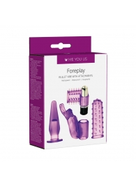 Фиолетовый вибронабор Foreplay Couples Kit - Me You Us