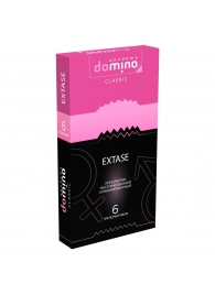 Презервативы с точками и рёбрышками DOMINO Classic Extase - 6 шт. - Domino - купить с доставкой в Новосибирске