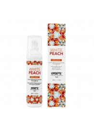 Разогревающее массажное масло Gourmet White Peach Organic с органическими ингредиентами - 50 мл. - Exsens - купить с доставкой в Новосибирске