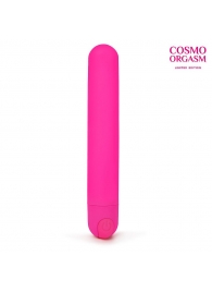Ярко-розовый классический перезаряжаемый мини-вибратор - 12 см. - Bior toys