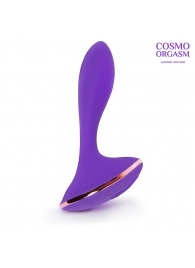 Фиолетовый вибростимулятор G-точки с широким основанием - 15,5 см. - Bior toys