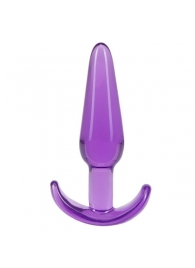 Фиолетовая анальная пробка в форме якоря Slim Anal Plug - 10,8 см. - Blush Novelties