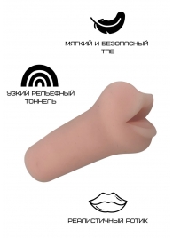 Реалистичный мастурбатор-ротик из реалистичного материала - Свободный ассортимент - в Новосибирске купить с доставкой