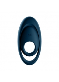 Темно-синее эрекционное кольцо Glorious Duo - Satisfyer - в Новосибирске купить с доставкой