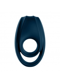 Темно-синее эрекционное кольцо Incredible Duo - Satisfyer - в Новосибирске купить с доставкой