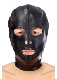 Маска-шлем с прорезями для глаз и рта - Fetish Tentation - купить с доставкой в Новосибирске