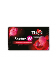 Возбуждающий крем для женщин Sextaz-W в одноразовой упаковке - 1,5 гр. - Биоритм - купить с доставкой в Новосибирске