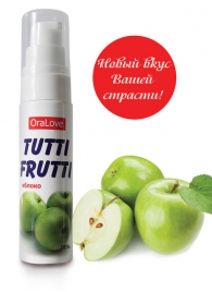 Гель-смазка Tutti-frutti с яблочным вкусом - 30 гр. - Биоритм - купить с доставкой в Новосибирске
