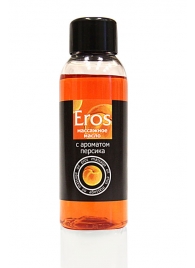 Массажное масло Eros exotic с ароматом персика - 50 мл. - Биоритм - купить с доставкой в Новосибирске