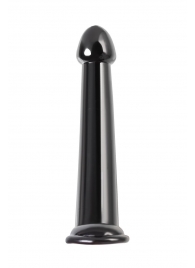 Черный нереалистичный фаллоимитатор Jelly Dildo L - 20 см. - Toyfa Basic