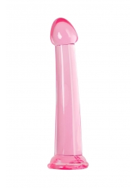 Розовый нереалистичный фаллоимитатор Jelly Dildo L - 20 см. - Toyfa Basic