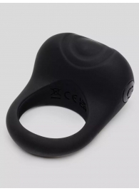 Черное эрекционное виброкольцо Sensation Rechargeable Vibrating Love Ring - Fifty Shades of Grey - в Новосибирске купить с доставкой