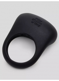 Черное эрекционное виброкольцо Sensation Rechargeable Vibrating Love Ring - Fifty Shades of Grey - в Новосибирске купить с доставкой