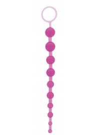 Фиолетовая анальная цепочка ORIENTAL JELLY BUTT BEADS 10.5 PURPLE - 26,7 см. - NMC