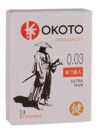 Ультратонкие презервативы OKOTO Ultra Thin - 3 шт. - Sitabella - купить с доставкой в Новосибирске