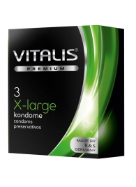 Презервативы увеличенного размера VITALIS PREMIUM x-large - 3 шт. - Vitalis - купить с доставкой в Новосибирске