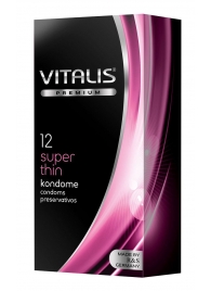 Ультратонкие презервативы VITALIS PREMIUM super thin - 12 шт. - Vitalis - купить с доставкой в Новосибирске