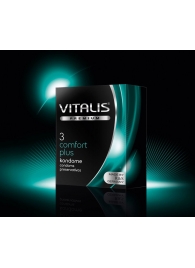 Контурные презервативы VITALIS PREMIUM comfort plus - 3 шт. - Vitalis - купить с доставкой в Новосибирске