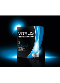 Классические презервативы VITALIS PREMIUM natural - 3 шт. - Vitalis - купить с доставкой в Новосибирске