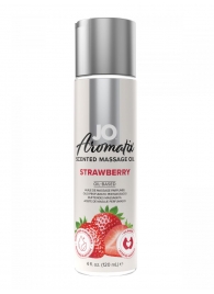 Массажное масло JO Aromatix Massage Oil Strawberry с ароматом клубники - 120 мл. - System JO - купить с доставкой в Новосибирске