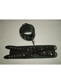 Чёрные кожаные наручники  Крест  без подкладки - Подиум - купить с доставкой в Новосибирске