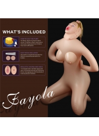 Надувная секс-кукла Fayola - Lovetoy - в Новосибирске купить с доставкой