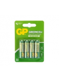 Батарейки солевые GP GreenCell AA/R6G - 4 шт. - Элементы питания - купить с доставкой в Новосибирске
