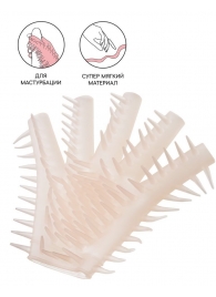 Телесная перчатка-мастубратор для чувственного массажа - Штучки-дрючки - в Новосибирске купить с доставкой