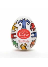 Мастурбатор-яйцо Keith Haring EGG DANCE - Tenga - в Новосибирске купить с доставкой