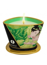 Массажная свеча Exotic Green Tea с ароматом зелёного чая - 170 мл. - Shunga - купить с доставкой в Новосибирске