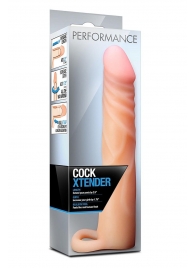 Телесная насадка на пенис Cock Xtender - 17,7 см. - Blush Novelties - в Новосибирске купить с доставкой