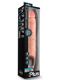 Телесная насадка-удлинитель 11.5 Inch Silicone Cock Sheath Penis Extender - 29,2 см. - Blush Novelties - в Новосибирске купить с доставкой