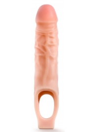 Телесная насадка на пенис 9 Inch Cock Sheath Extender - 22,2 см. - Blush Novelties - в Новосибирске купить с доставкой