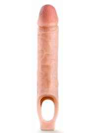 Телесная насадка на пенис 10 Inch Cock Sheath Extender - 25 см. - Blush Novelties - в Новосибирске купить с доставкой